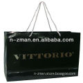 Printed Matt Paper Bag,Embossing Printed Bag,Matt Black Paper Bag